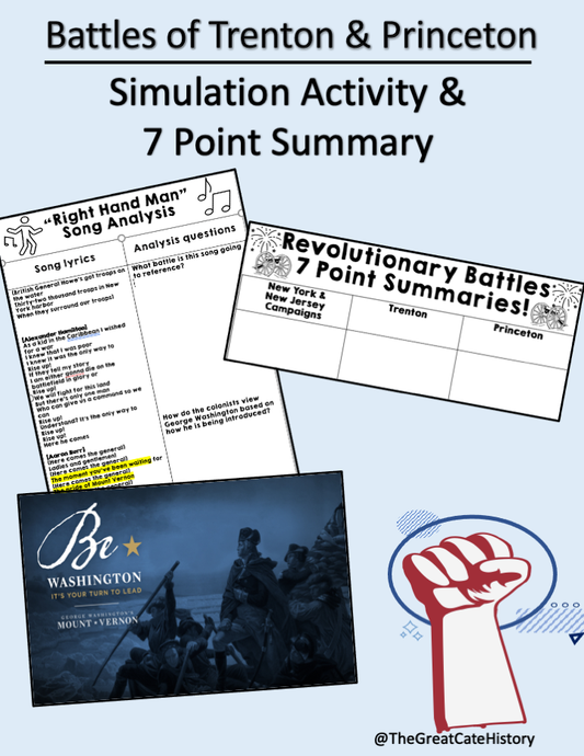 battle of trenton simulation lesson plan