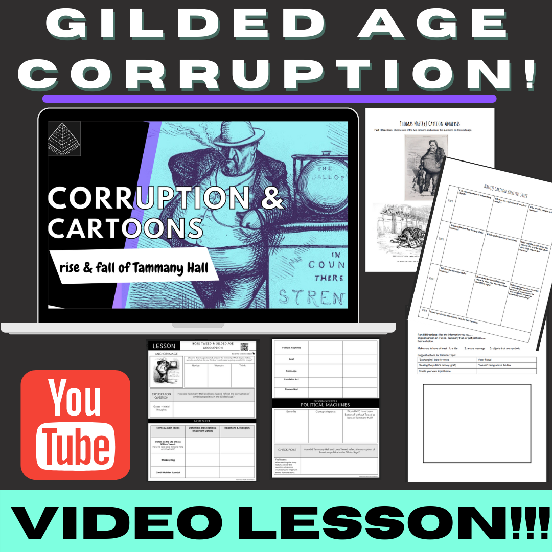 Gilded Age & Industrialization Unit Bundle | 4 Videos & Activities!