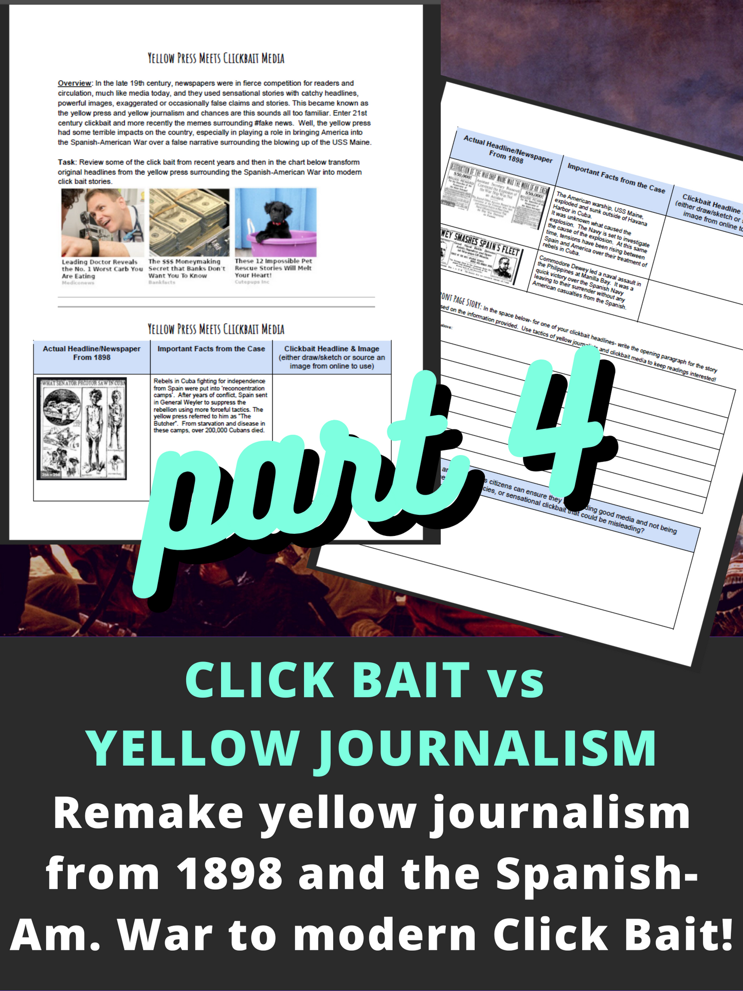 yellow journalism activity